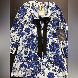 Tuckernuck Blue and White Floral Dress